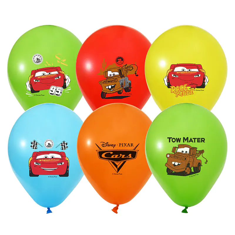 4+1 Cars 3 Baskılı 12'' Baskılı Pastel Balon