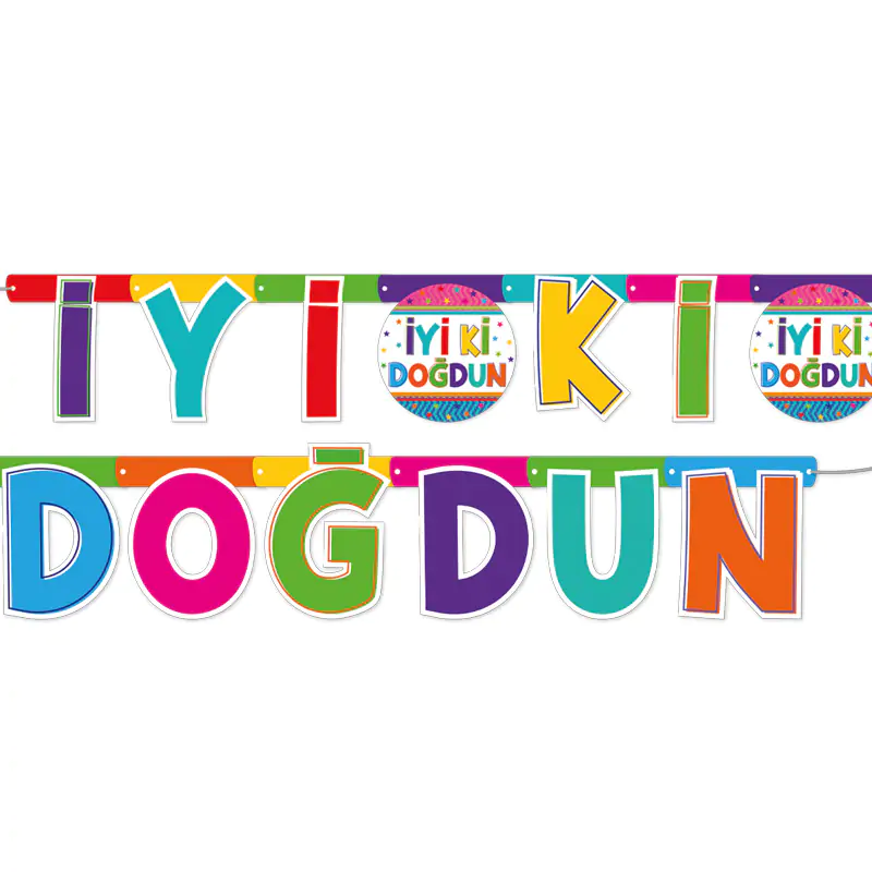 Funstar İyi Ki Doğdun Harf Banner (2 m)