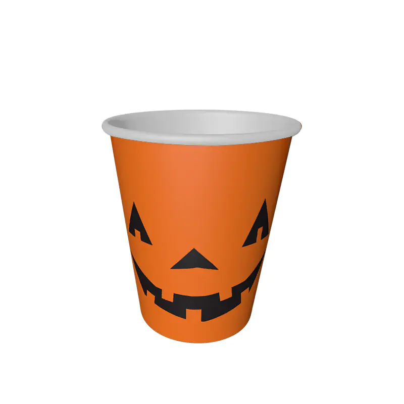 Halloween Balkabağı Bardak 8'li
