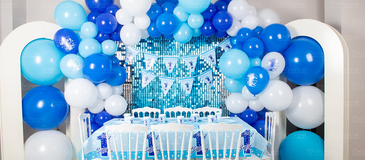 First Birthday Stars Boy Parti Seti